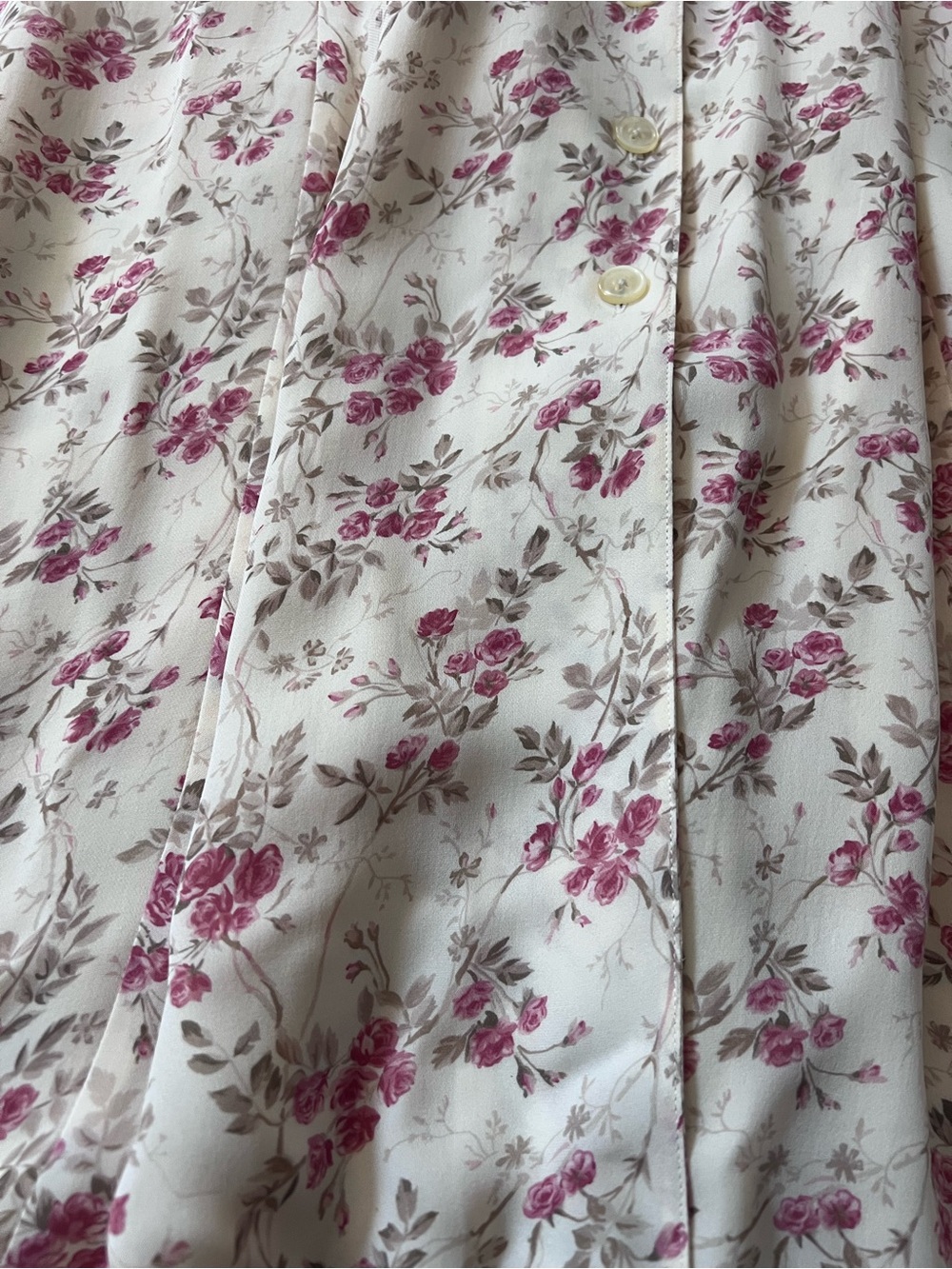 NWT Vintage Lauren Ralph Lauren 100% Silk Floral Dress & Skirt Set Cottagecore - Picture 9 of 16